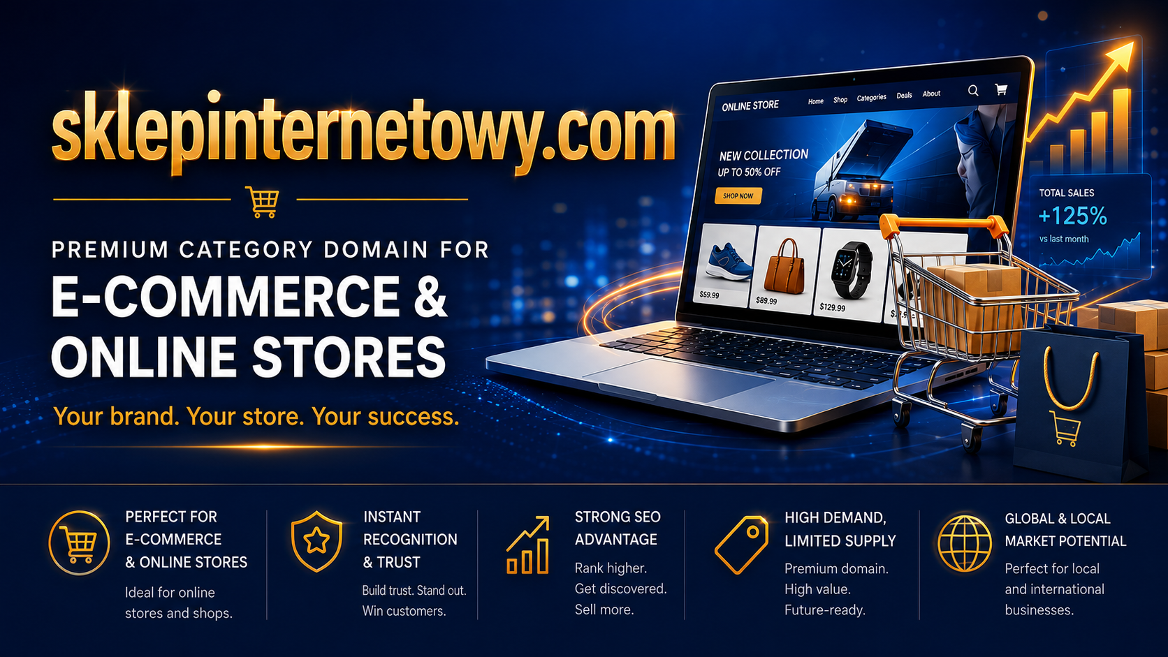 SklepInternetowy.com premium domain for e-commerce and online stores